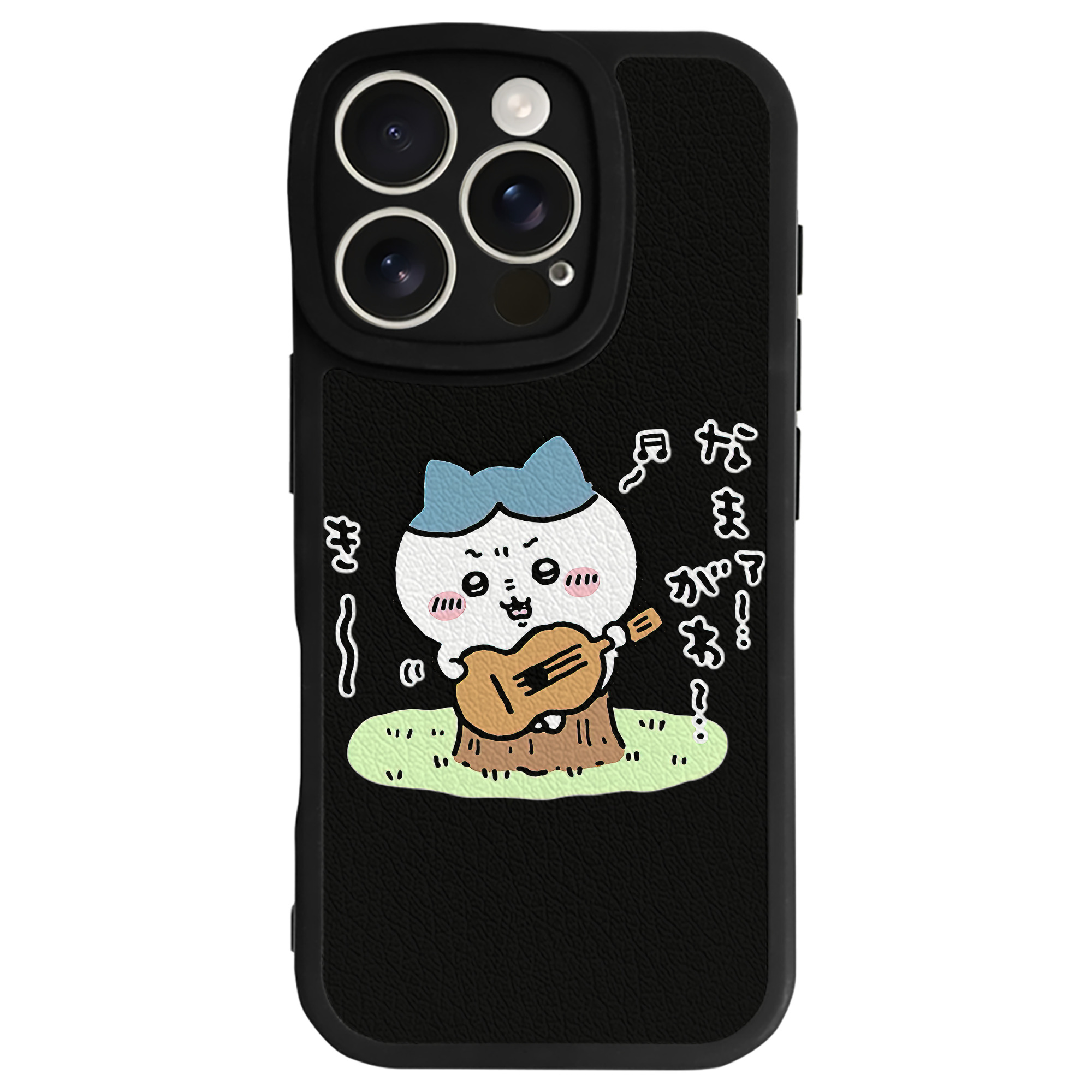 （画像用） ちいかわ ハチワレ Chii-kawa hachiware 【iPhone 16シリーズ対応】シリコンスマホケース（レザー調） 材質：シリコン